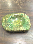 Vintage Mid Century Green Italian Alabaster Ashtray 1950 1960 Marble? Stone?