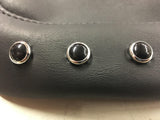 Leather Saddlebag Lid Covers Mustang Studs 2014^ Harley Touring Ultra FLHX glide