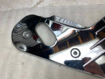 NOS Chrome Side Cover Trim Panel Harley Shovelhead FLH Battery Vtg USA Footpeg c