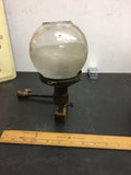 vintage original welsbach  brass gas scone light fixture wall light hand valve