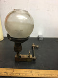 vintage original welsbach  brass gas scone light fixture wall light hand valve