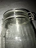 Niveau De Remplissage 1 Liter Canning Jar With lid, Blank With No Design.