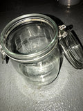 Niveau De Remplissage 1 Liter Canning Jar With lid, Blank With No Design.