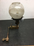 vintage original welsbach  brass gas scone light fixture wall light hand valve