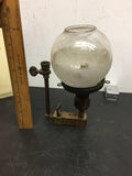 vintage original welsbach  brass gas scone light fixture wall light hand valve