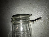 Niveau De Remplissage 1 Liter Canning Jar With lid, Blank With No Design.