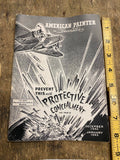 Vtg 1942 WW11 Decorative Painter magazine Decor Concealment Wooster Brushes Adv