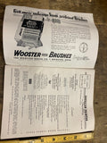 Vtg 1942 WW11 Decorative Painter magazine Decor Concealment Wooster Brushes Adv