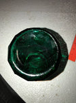 Dark Emerald Green Glass Canning Jar With Lid and Latch Has Chip in Lid