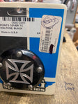 Accutronix Timer Points Cover Harley Maltese Cross Black Dyna FLH Softail FXD
