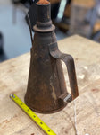 Vtg Antique Oil Wick Lamp Betty B&O Railroad Lantern 1800's Train Tin Solder Can