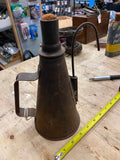Vtg Antique Oil Wick Lamp Betty B&O Railroad Lantern 1800's Train Tin Solder Can