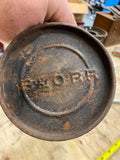 Vtg Antique Oil Wick Lamp Betty B&O Railroad Lantern 1800's Train Tin Solder Can
