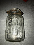 Atlas E-Z Seal Mason Clear Glass 1 qt Mason Canning Jar Without Lid Has Clamp