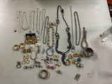 VTG Giant Lot of Mardi Gras Decorative silver/gold Costume Jewelry