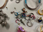 VTG Giant Lot of Mardi Gras Decorative silver/gold Costume Jewelry