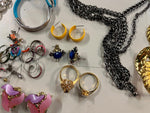 VTG Giant Lot of Mardi Gras Decorative silver/gold Costume Jewelry