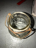 Atlas E-Z Seal Mason Clear Glass 1 qt Mason Canning Jar Without Lid Has Clamp