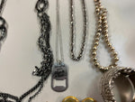 VTG Giant Lot of Mardi Gras Decorative silver/gold Costume Jewelry