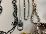 VTG Giant Lot of Mardi Gras Decorative silver/gold Costume Jewelry