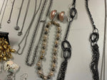 VTG Giant Lot of Mardi Gras Decorative silver/gold Costume Jewelry