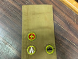 VTG 1930s-40s Boy Scouts of America Merit Badge Sash w/ 13 badges