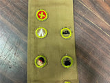 VTG 1930s-40s Boy Scouts of America Merit Badge Sash w/ 13 badges