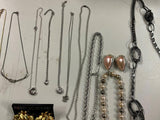 VTG Giant Lot of Mardi Gras Decorative silver/gold Costume Jewelry