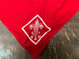 VTG 1950s Boy Scouts of America Lot of 2 Red Neckerchief bandana & sash