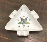 Lefton China 4340 Order of Eastern Star Ashtray Women's Masonic Vtg Porcelain
