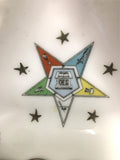 Lefton China 4340 Order of Eastern Star Ashtray Women's Masonic Vtg Porcelain