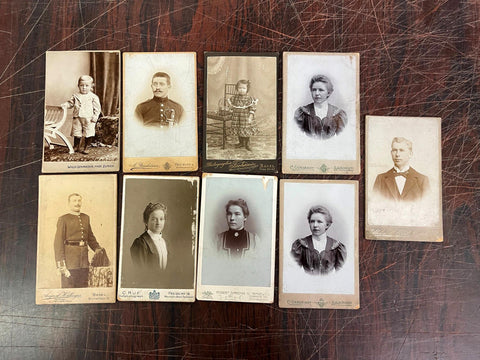 VTG Antique Early 1900s German Photographer's Photographs Lot of 9 Willy Schrade