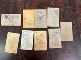 VTG Antique Early 1900s German Photographer's Photographs Lot of 9 Willy Schrade