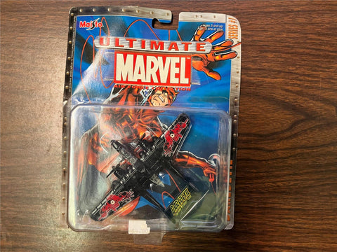 VTG 2002 Maisto Ultimate Marvel Daredevil P-61 Black Widow Airplane NIB