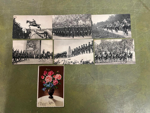 VTG Antique Early 1900s Lot of 7 World War 1 Foreign Military Post Cards