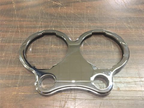 Arlen Ness Dual Gauge Mount 1984^ Chrome T-Bars 1' Diameter and 3-1/2' Centers