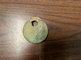 VTG antique Miller Empire 6-Lever Pushkey Padlock missing key lock