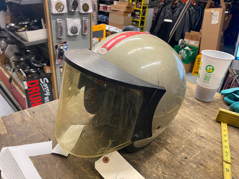 Vtg Bell Helmet 3/4 Open Face 1970s Clothing motorcycle Flip Shield