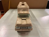 VTG 1960s Buddy L Auto car Transport Truck & Trailer White Pressed Steel