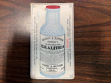 VTG Antique 1920s Keasbey & Mattison Alkalithia Ad Ink Blotter Bottle Quack
