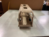 VTG 1960s Buddy L Auto car Transport Truck & Trailer White Pressed Steel