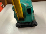 VTG 1950s Structo Construction Co Green Metal Power Scoop Shovel toy Rare