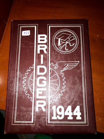 The Bridger 1944 WW2 School Yearbook Ambridge Pennsylvania no signatures!
