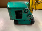 VTG 1950s Structo Construction Co Green Metal Power Scoop Shovel toy Rare