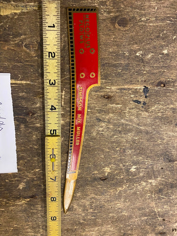 Vtg Letter Opener National Engineering Neco Plus Simpson Mix Mueller Equipment