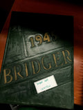 The Bridger 1945 End of WW2 School Yearbook Ambridge Pennsylvania signatures!