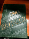 The Bridger 1945 End of WW2 School Yearbook Ambridge Pennsylvania signatures!
