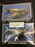 2 vintage starfix model planes super marine spittfire north American mustang!!!!
