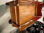 1930's Vintage Wooden Wagon Radio Flyer Rapid Delivery Deluxe Kids Toy Unrestore