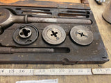 Vtg Lightning Tap Die Set 1940's USA Tools Auto Truck Machine shop Service Stati
